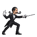Spring Mustachio, pixel art